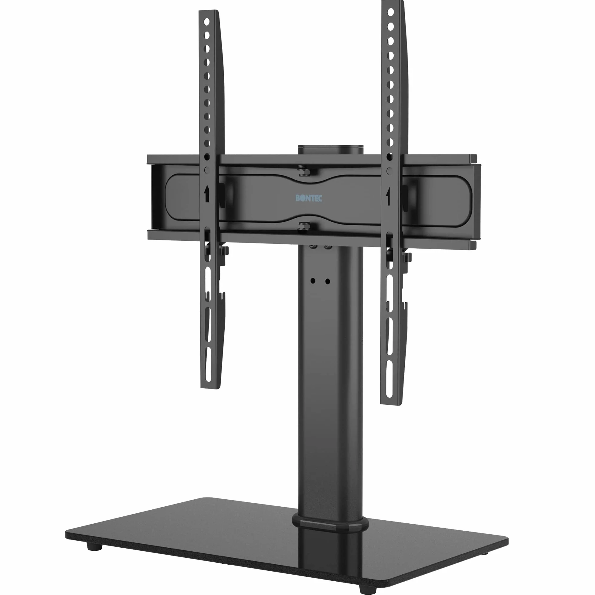 BONTEC TV Ständer Höhenverstellbar, Schwenkbar Fernsehständer für 24-60 Zoll LCD LED OLED Fernseher bis 45 KG, Max. VESA 400x400, Universeller TV Standfuß mit Kabelmanagement