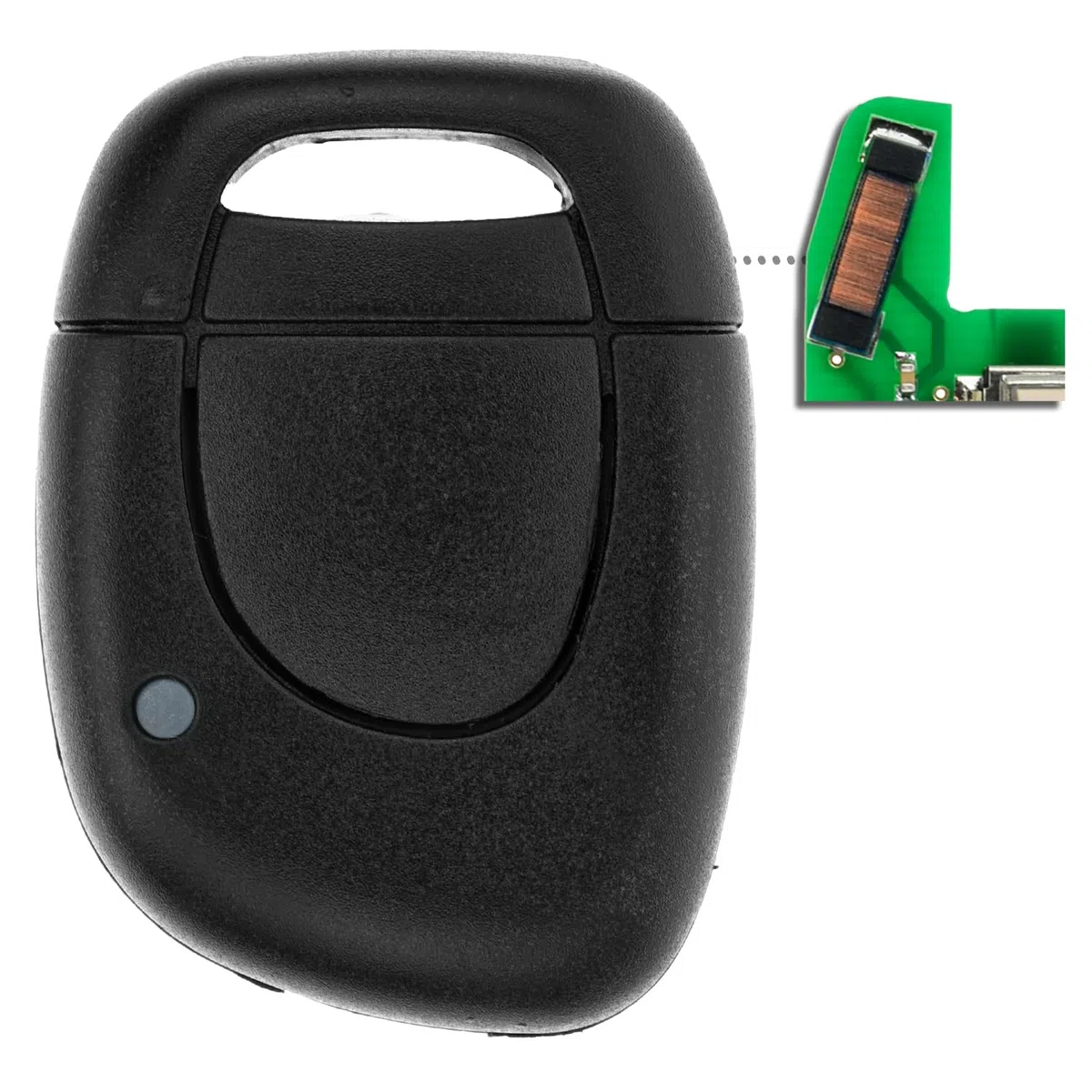 MT-KEY 2 Tasten Funk Schlüssel 434MHZ kompatibel mit Renault Clio II III 01-12 Symbol 01-08 433,05MHz Autoschlüssel Fernbedienung