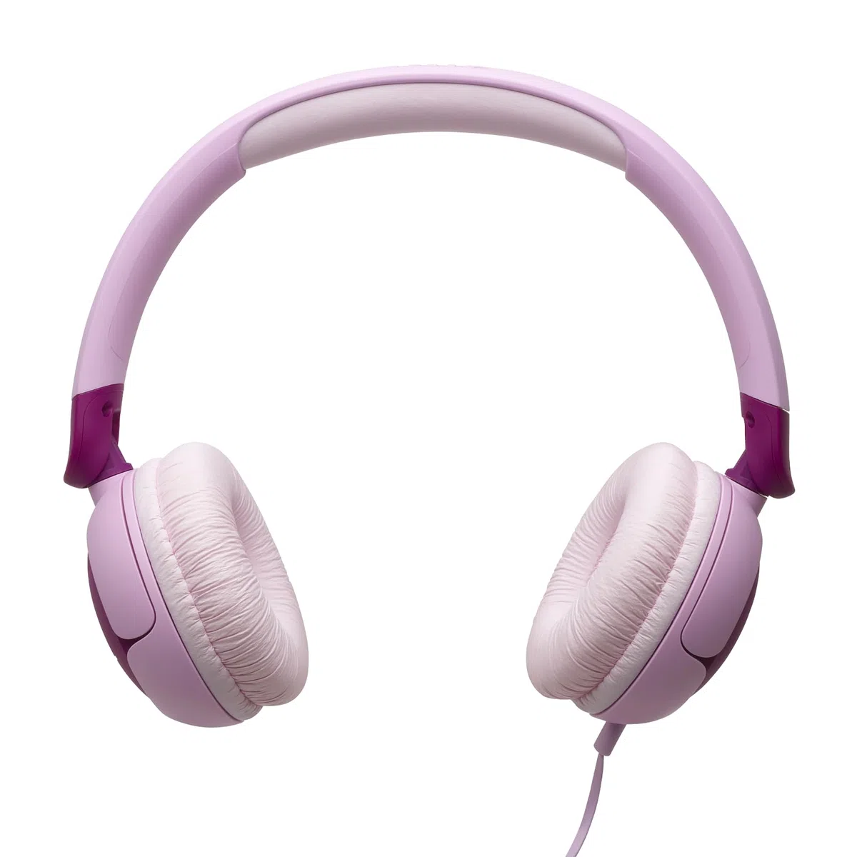 JBL Junior 320, On-Ear-Kopfhörer mit Kabel und eingebautem Mikrofon für Kinder, JBL Safe Sound, niedriger Lautstärke, 12 mm Soft Pad und Sticker-Set, tragbares Design, Lila