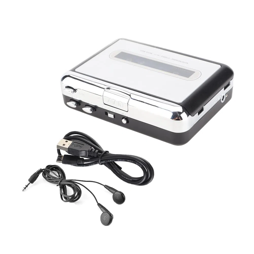 Tiiyee Kassettenspieler, Kassettenkonverter, Portable Digital USB Kassettenrekorder Audio Musik Kassette Mp3 Konverter Tragbarer Konvertieren Kassetten Digitales Format Mit Kopfhörer Player Laptop