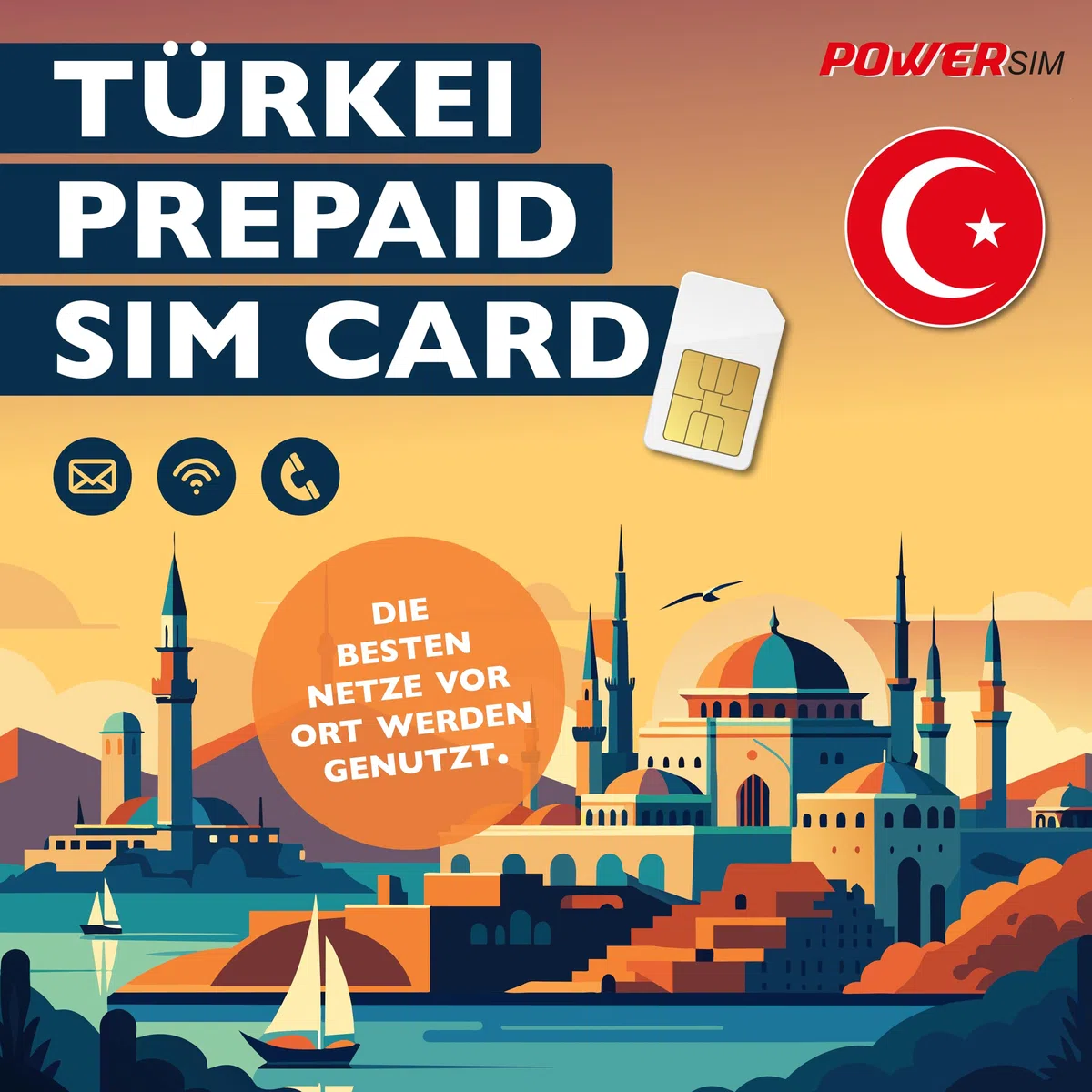 Türkei SIM Karte (30 GB 15 Tage)