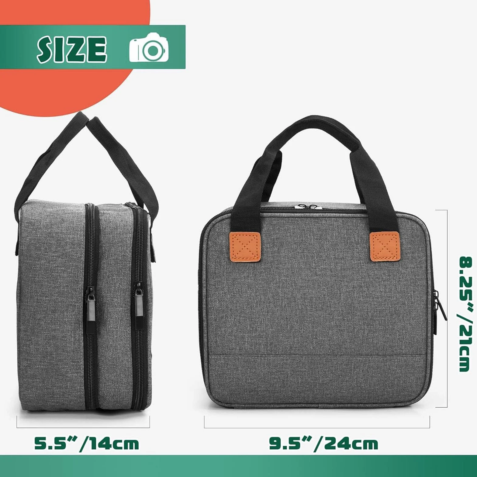Polyester -Fotodruckerbeutel für Selphy CP1500/CP1300/CP1200 - Hülle mit Taschen und Abnehmbarem Teiler