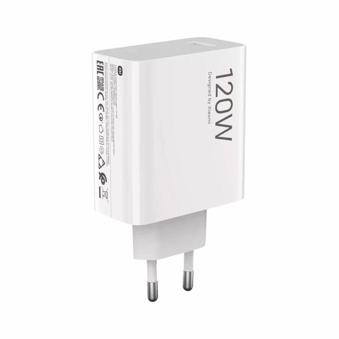 Xiaomi HyperCharge Combo (Type-A), Ladegerät, 120 W, USB-Anschluss, USB-C-Kabel, intelligente Identifikation von Geräten, Weiß (ES-Version)