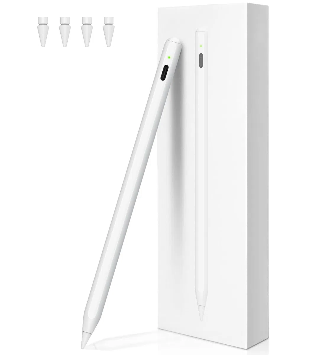 iPencil 2. Generation für ipad 2018-2025, Magnetische drahtlose Aufladung Stift für ipad Mit Handfläche Ablehnung& Neigung, Stylus Pen für iPad 6/7/8/9/10, Mini 5/6, Air 3/4/5 M2 M3, Pro 11" &12.9" M4