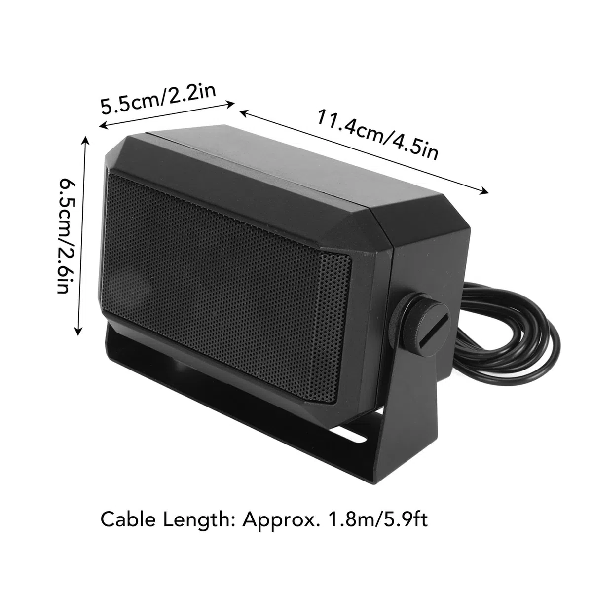 Externe Lautsprecher, für Radioaddity CB 27, für TYT MD 9600, für TH 9800, für Yaesu FT 7800R, für FT 8900R, 3,5 Mm 5 W CB-Automobilradio für Ham Radio Mobile Transceiver