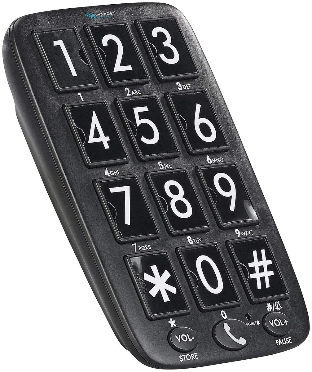Communications Seniorentelefon: Senioren-Festnetz-Telefon mit 12 Foto-Schnellwahl-Tasten, Freisprecher (Seniorentelefon Festnetz, Großtastentelefon, Festnetztelefon für Demenzkranke)