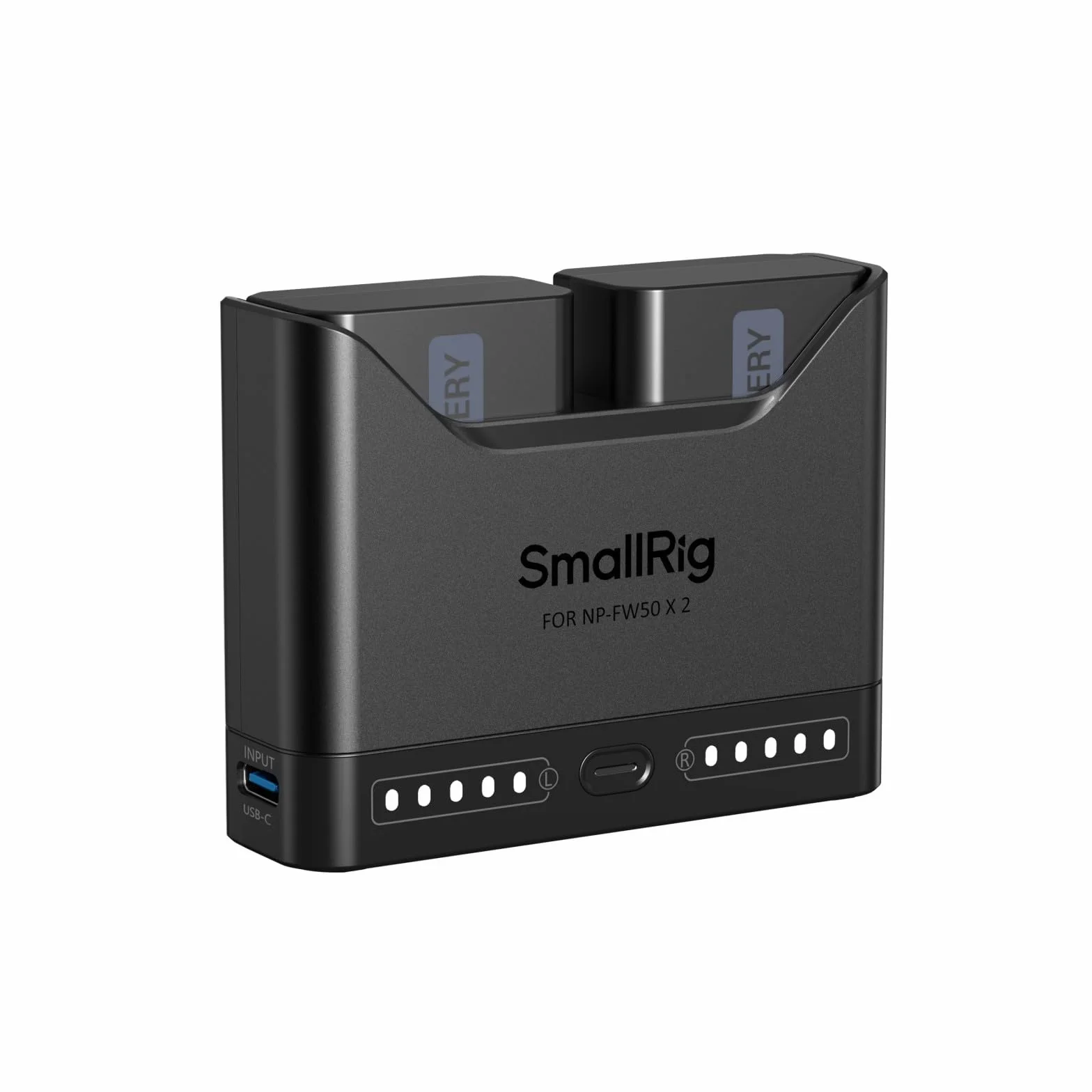 SMALLRIG NP-FW50 Kamera-Akkuset für Sony, 11W-Doppel-Ladegerät mit 1030mAh-Akkus, Vollständig für Sony A6000, A6100, A6300, A6400, ZV-E10, A7, A7S, A7R, A7SII, A7RII, A5000, A5100, ILCE-QX1-5488