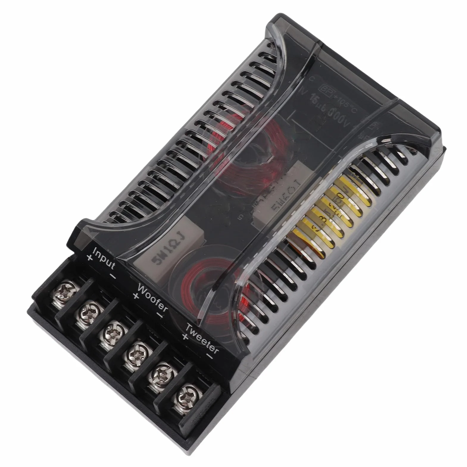Ejoyous Auto Frequenzweiche 2 Wege, 12V Universal Auto Lautsprecher Frequenzteiler Auto Audio Frequenzweiche, für Richtigen und Klaren Klang zu Gewährleisten