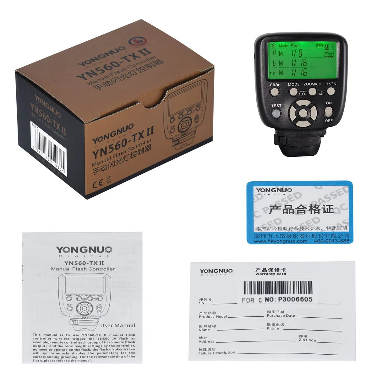 Yongnuo YN560-TX II YN560IV/III YN660 Blitzauslöser mit Weckfunktion, kompatibel mit Canon