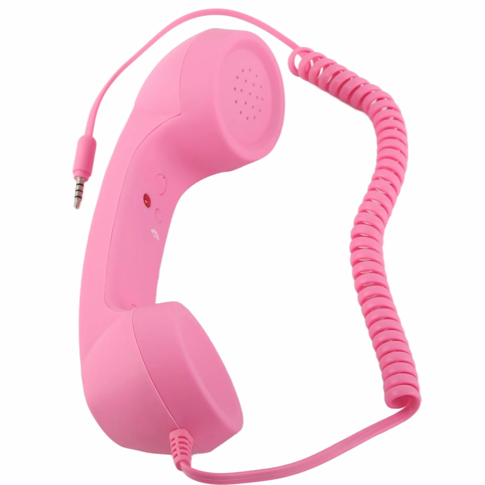 Retro Telefonhörer mit 3,5 mm Klinke, USB Hörer für Mobiltelefone, Lautsprecher und Mikrofon mit Hoher Lautstärke, Einfache Beantwortung von Anrufen