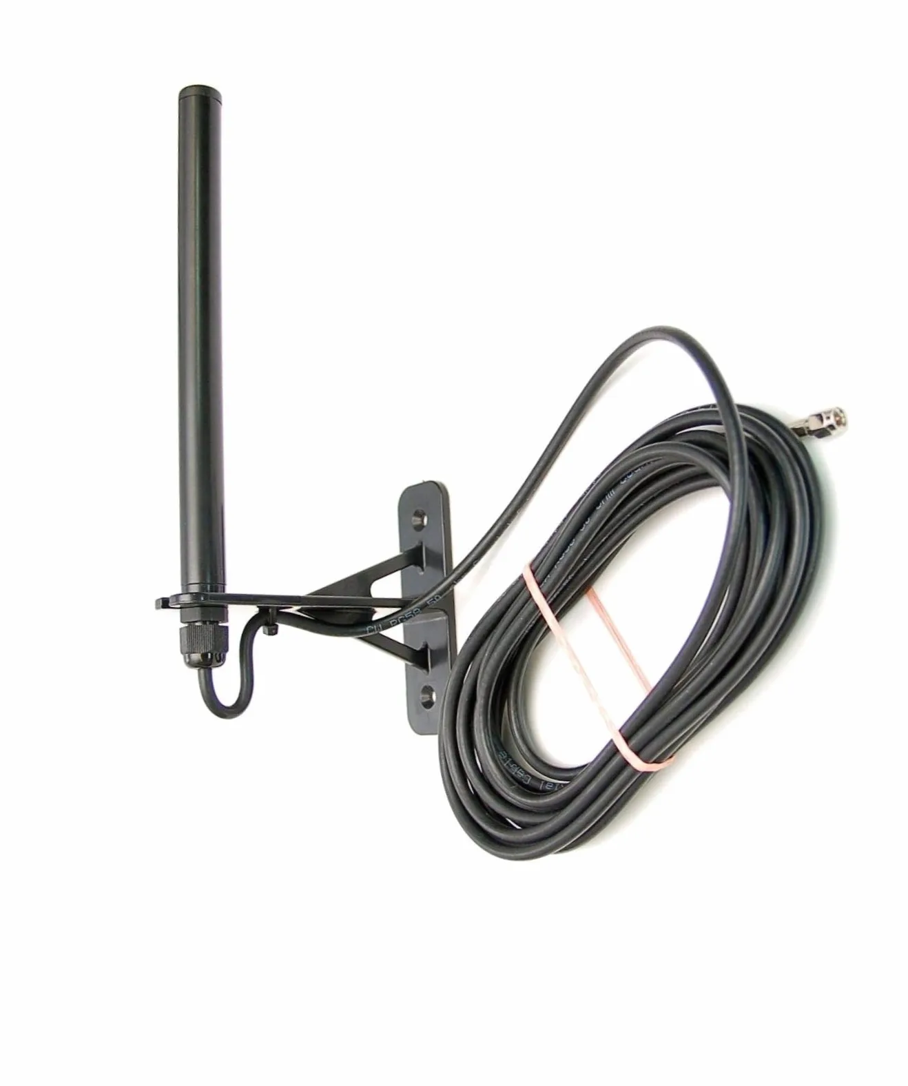 Breitband Antenne für 4G LTE, 3G, UMTS, 2G, GSM, Bluetooth, WLAN, SMA/M Stecker, Rundstrahl Stationsantenne für den Innenbereich zur Wandmontage, 5 m Kabellänge