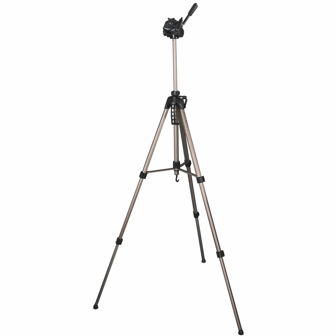 Hama Leichtes Einsteiger-Dreibeinstativ mit 3-Wege-Kopf, Star 63 166-3D, Champagner