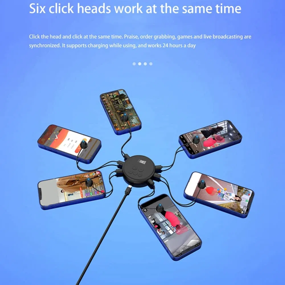 Handy-Bildschirm Auto-Clicker-GeräT Physische Simulation Fingerklick-Spiel Kontinuierliches Klicken für IOS Android-A