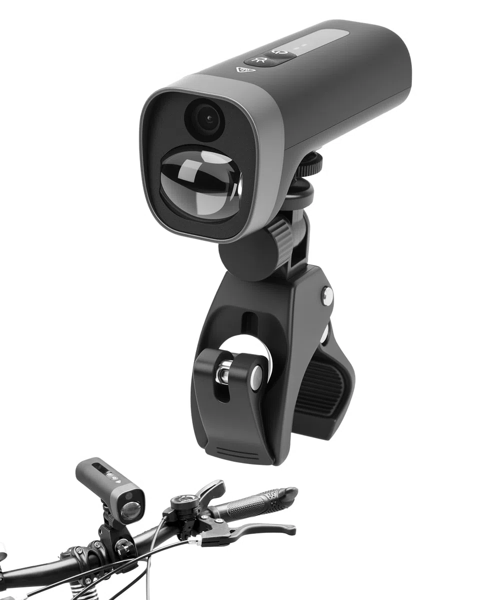 1080P HD Fahrrad Kamera Mit Halterung Dashcam Fahrrad Wasserdicht Motorrad Camera Dashcam WLAN,Einstellbarer Winkel,2600 mAh Akku,140° Weitwinkelobjektiv,64 GB TF-Karte