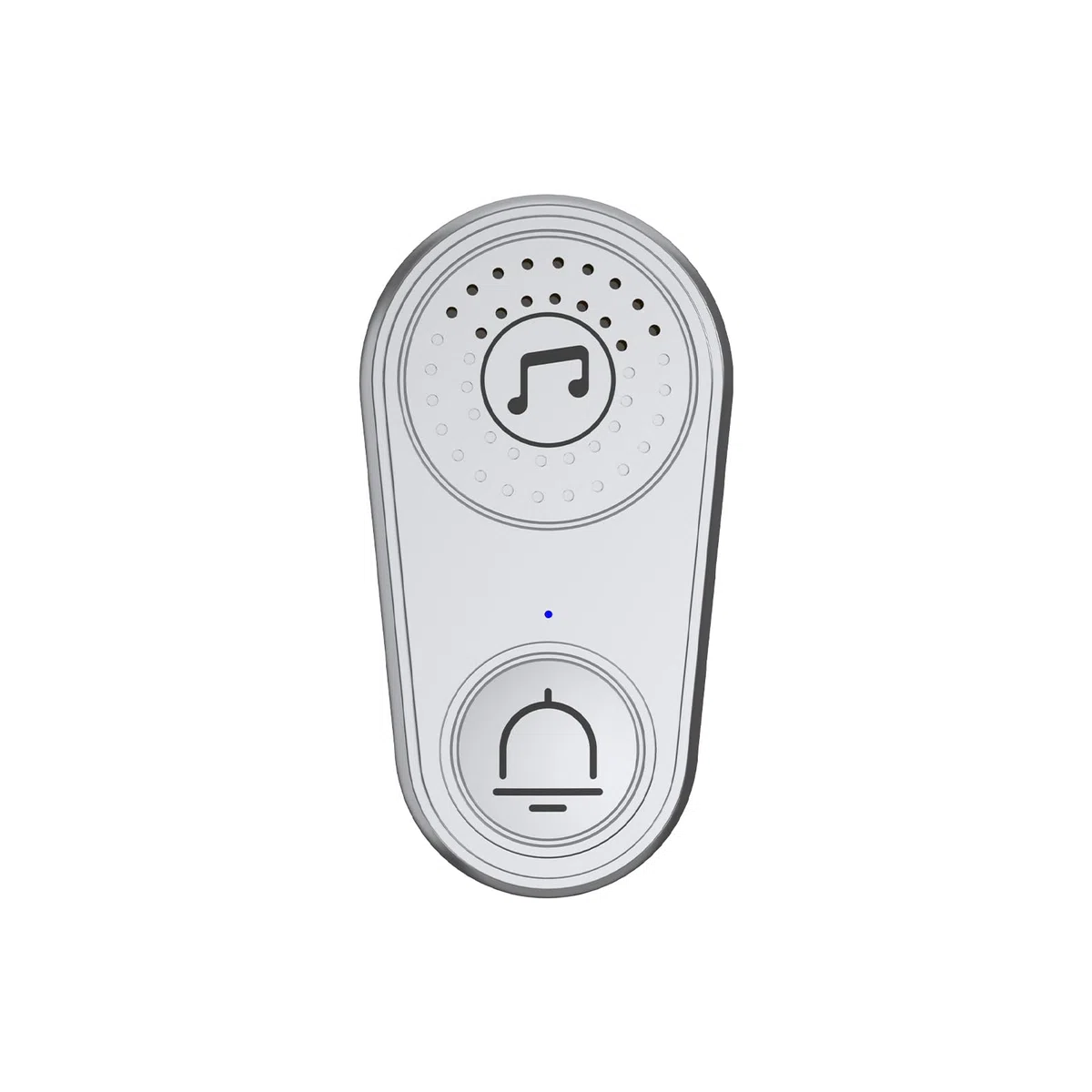 2-Kanal-Rufmaschine Caregiver Pager Call Button Elderly Wireless Call Button Einstellbare Lautstärke Mehrere Musikoptionen für Home Office