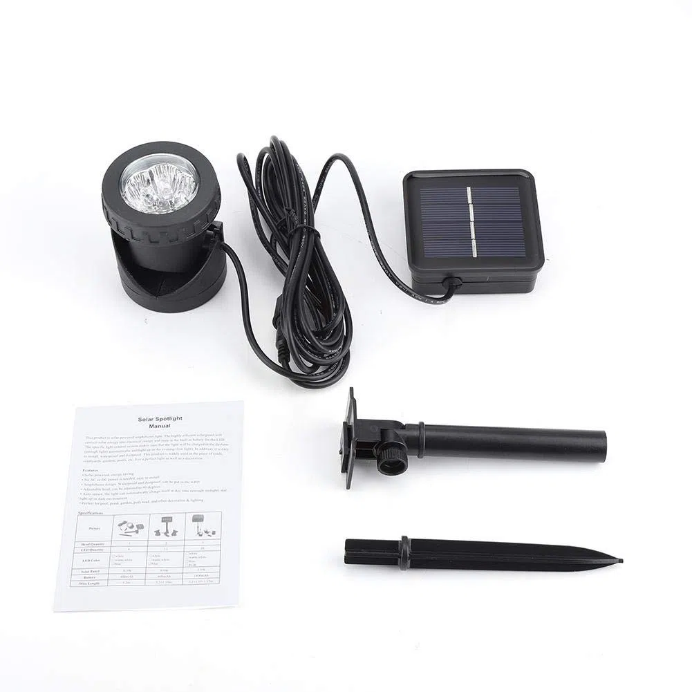 LED Solarleuchten Unterwasserleuchten Solarleuchten Unterwasserlicht Solarleuchten LED Unterwasserlicht Unterwasser Dekoration IP68 Wasserdicht für Unterwasserbeleuchtung Hof Weg