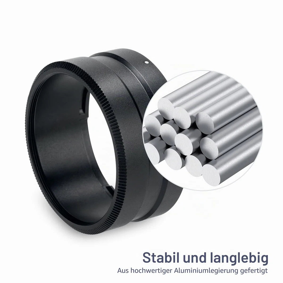 JJC Metall Objektiv Filter Adapter Ring für RICOH GR IIIx GR IIIx HDF GR3x Kamera mit GT-2 Tele Konvertierungsobjektiv, Ersatz für RICOH GA-2 Objektivadapter