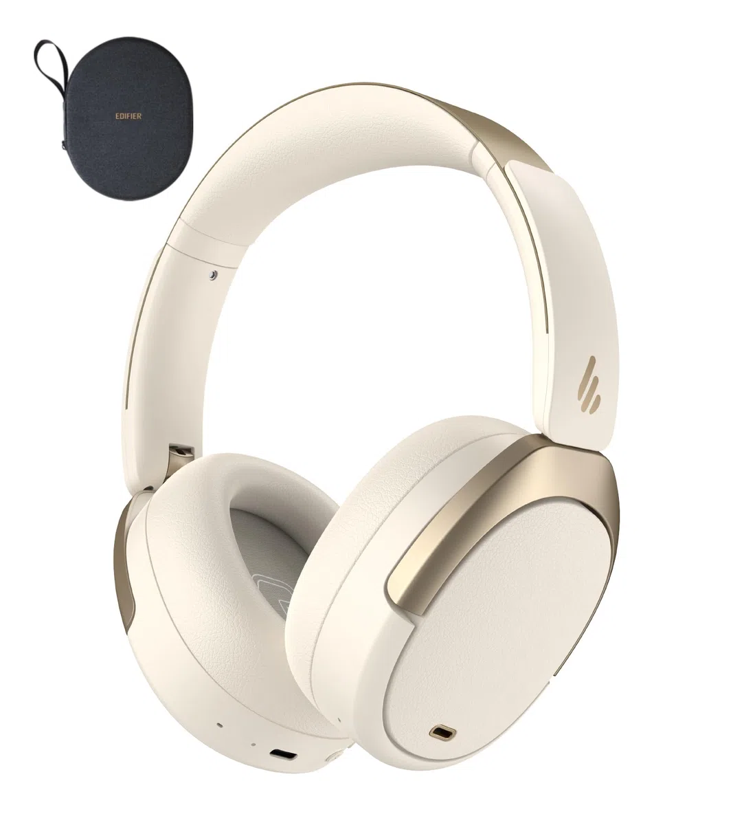 Edifier WH950NB (2026) Faltbarer Over-Ear Kopfhörer mit Hybrid Active Noise Cancelling. LDAC Codec mit Hi-Res Audio und Custom EQ über App. Bis zu 80 Std. Akkulaufzeit. Bluetooth V5.4 (Weiß)