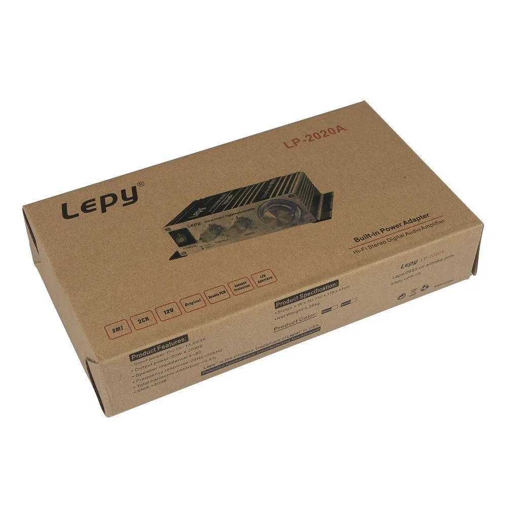 LEPY 20W LP-2020A+ Hi-Fi Mini AMP Amplifier Auto Moto iPod RCA