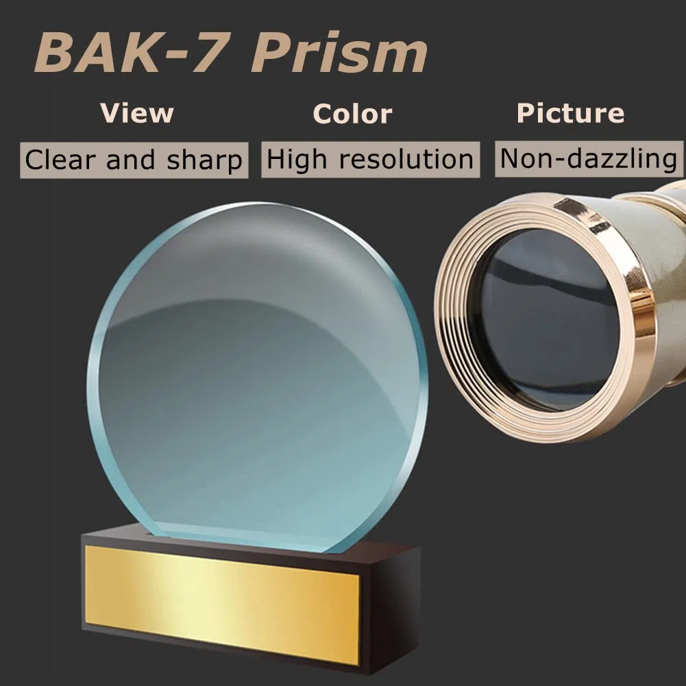 143 Opera-Brille, Fernglas, 3 x 25 cm, Mini-Fernglas für Frauen, Mädchen, Kinder, für Pferderennen im Theater, klassisches für Damen (Prismus BAK-7) (weiß)