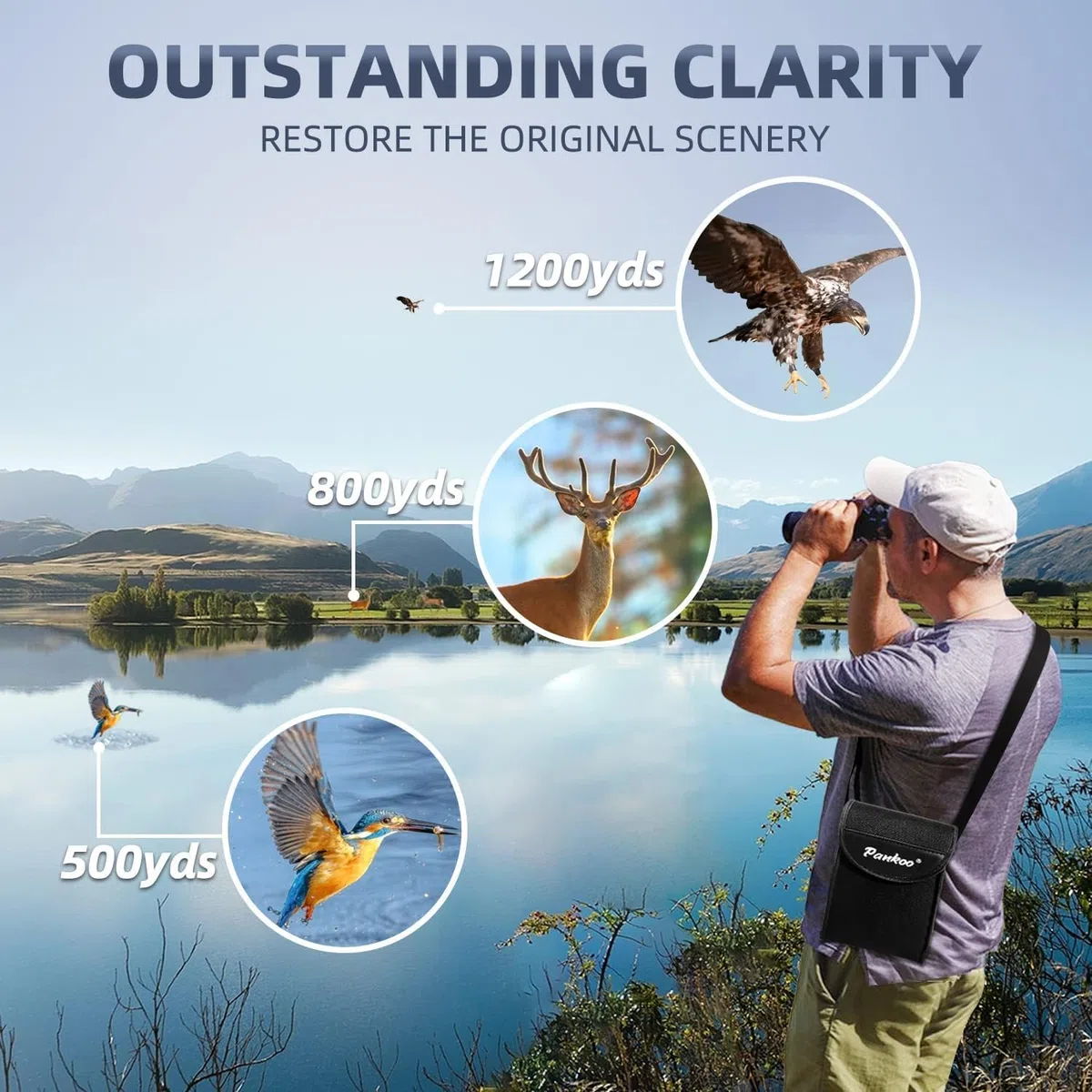 Yongheng monokular 12x50 Erwachsene, Monocular Telescope, Monoculars,mit Smartphone Halter Stativ,Robuste Gummiarmierung,für Wildtiere Vogelbeobachtung Wandern Jagd Camping,IDE