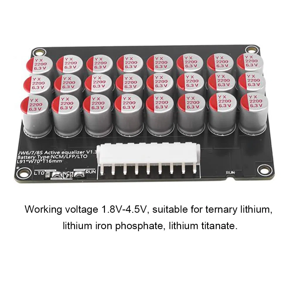 Whole Group Balancer 8S 5A Active Lithium Lifepo4 Battery Equalizer Energy Transfer Capacitor Board mit Shell
