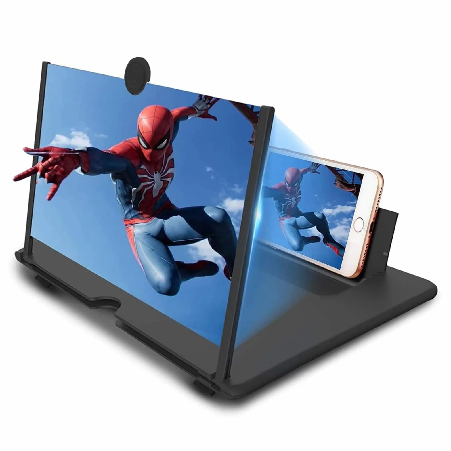 16 Zoll Handy Bildschirm vergrößerung, Handy Lupe für Smartphone, 3D HD Handy Bildschirmlupe Vergrößerung für alle Smartphones, für das ansehen von filmvideos