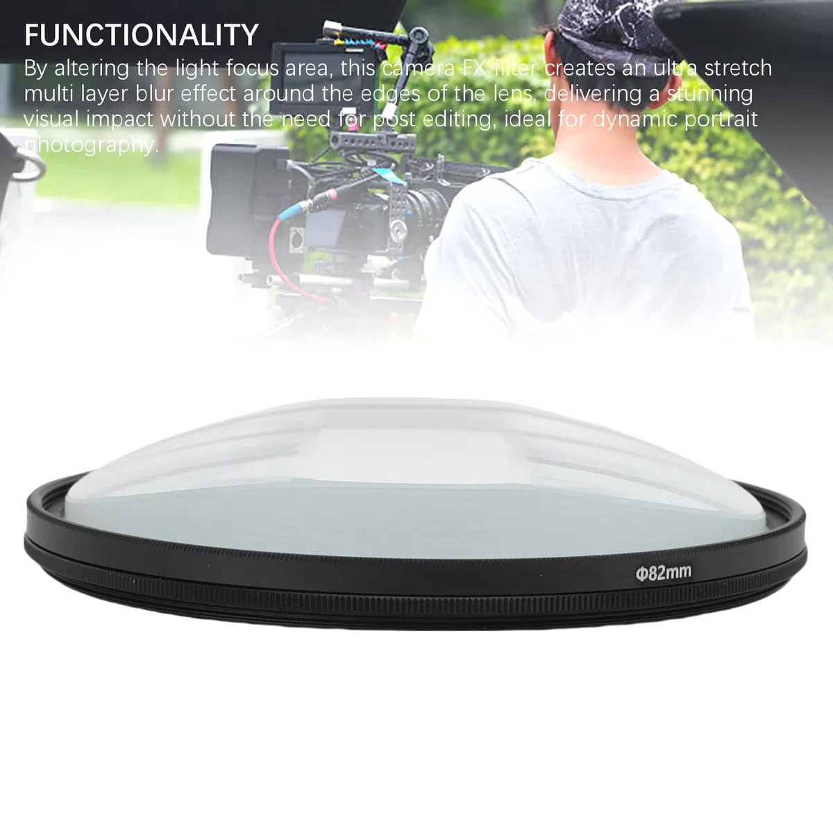 82 -mm -Kamera FX -Filterbewegung Supergeschwindigkeit Objektiv Kamera FX Blur Objektivfilter