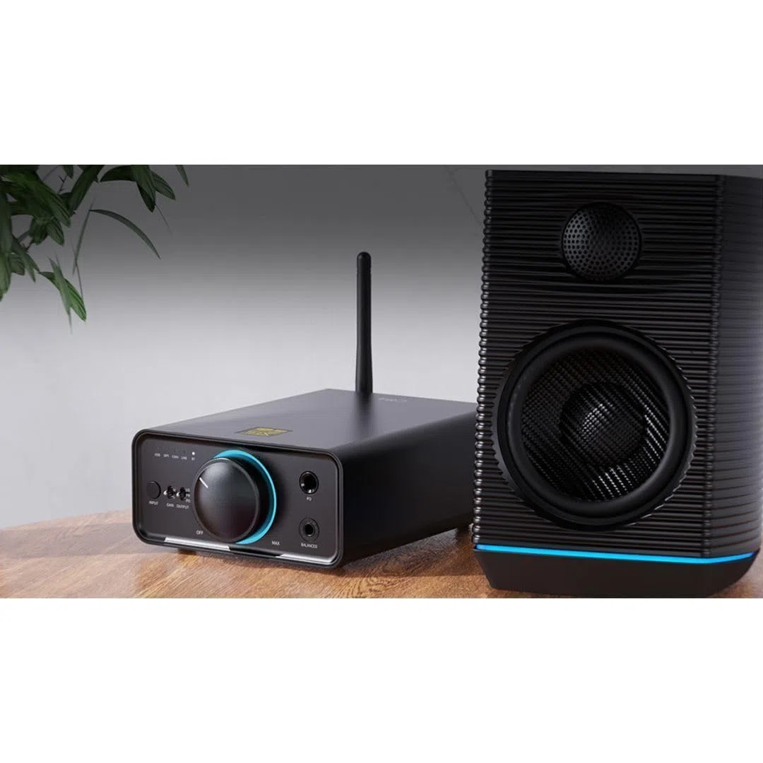 FiiO K7 Full Balanced HiFi DAC Kopfhörer-Verstärker AK4493S*2, XMOS XU208 PCM384kHz DSD256, USB/optisch/Koaxial/Cinch-Eingänge, 6,35 mm/4,4 mm Ausgang