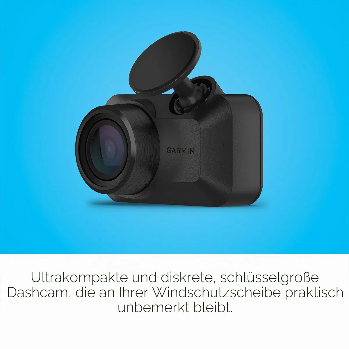 Garmin Dash Cam Mini 3, ultrakompakte 1080p HD-Dashcam mit einem 140-Grad-Sichtfeld, eingebauter Clarity-Polarisator, sprachgesteuert, automatische Aufnahme (erneuert)