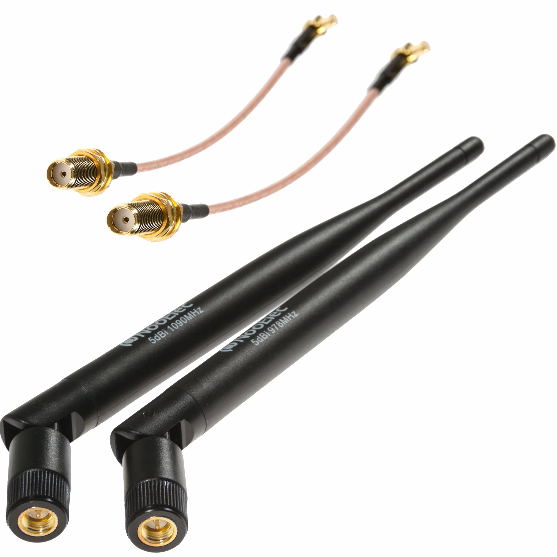 NooElec ADS-B Discovery 5 dBi (High Gain) Antennenpaket – 1090 MHz und 978 MHz Antennenpaket für SMA und MCX-Verbundene Software Defined Radios (SDRs)