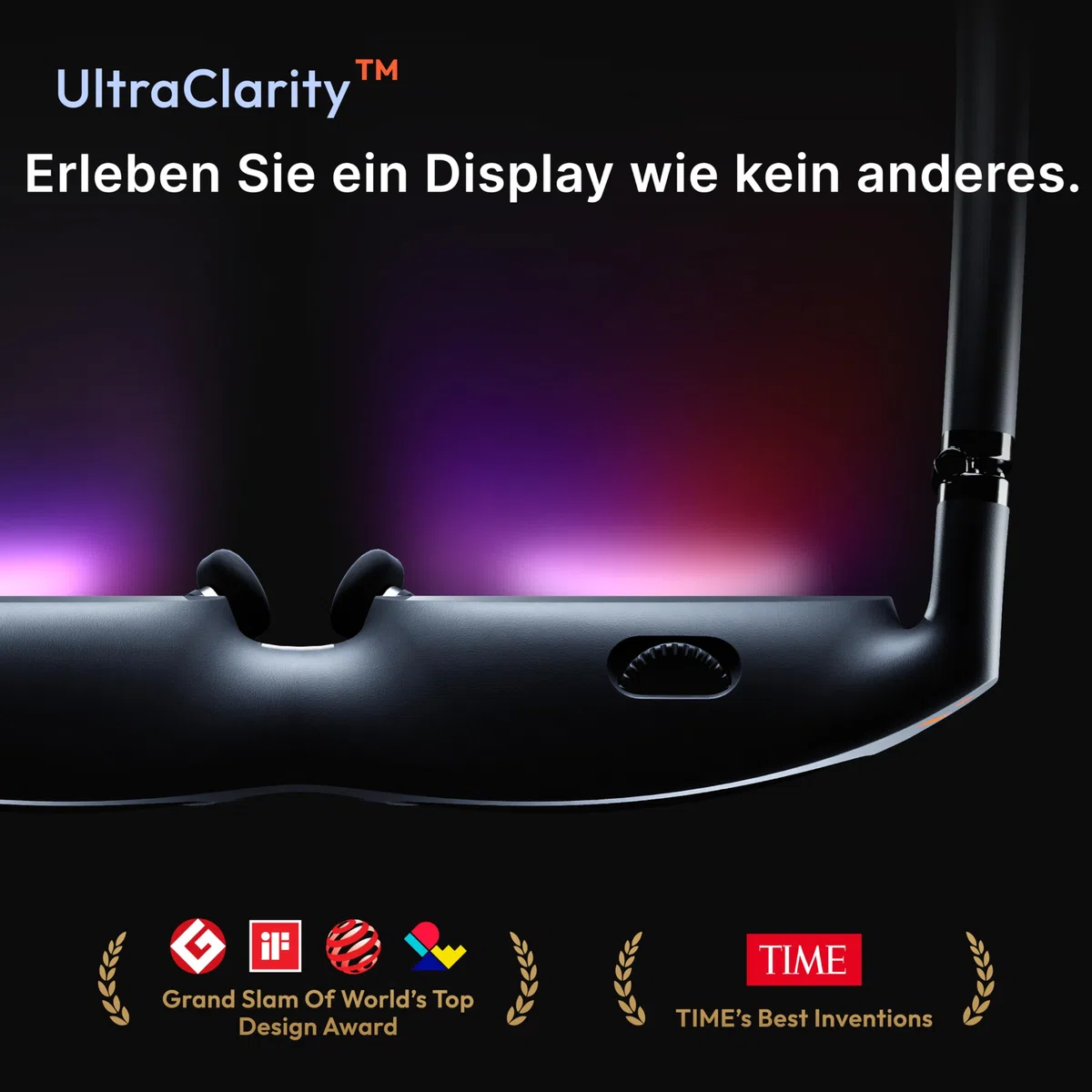 VITURE Pro XR/AR Brille, 135” 120Hz 1000 Nits Display, Harman Audio, elektrochromer Film, für iPhone 17/16/15/Android/Mac/PC/Steam Deck, erstes immersives XR-Erlebnis für Switch 2