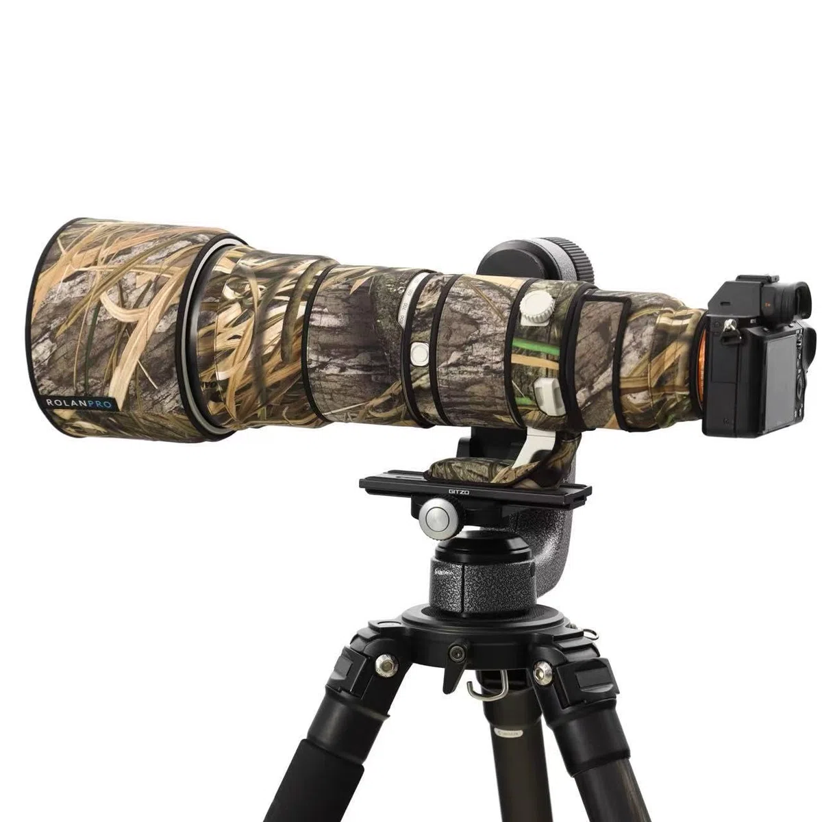 Rolanpro Objektivschutz für Sony FE 400-800 mm F6.3-8 G OSS Objektivschutz für Ihre Kameralinse, SEL400800G Regenschutz, Objektivschutzhülle, #49, Gras-Tarnmuster, wasserdicht