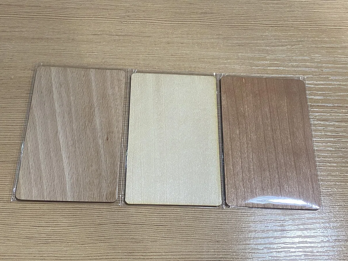 10 Stück NTAG216 NFC-Karten Holz Nussbaum ISO projizierbar Hotel