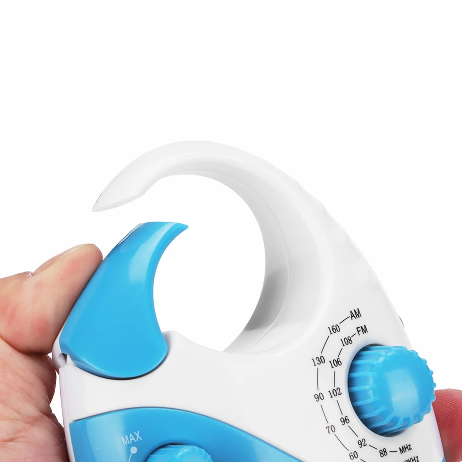 Duschradio Wasserdicht, AM FM Badezimmerradio Tragbares Badradio Duschlautsprecher Radio Batteriebetriebenes, für Badezimmer Nachttische Garagen