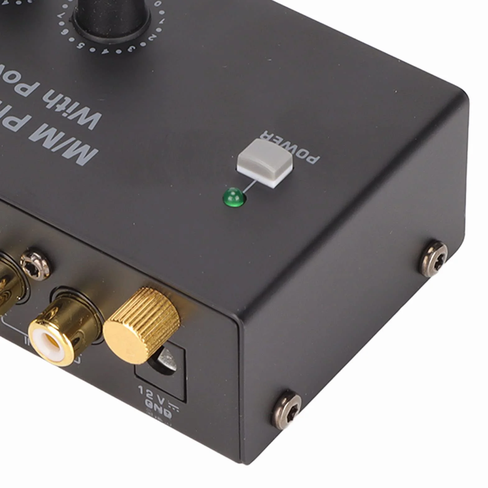 Phono Vorverstärker, Vorverstärker für Plattenspieler Audiophiler HiFi Phonograph Vorverstärker mit 12-V Netzteil Phono Preamp Plattenspieler Vorverstärker Input und Output