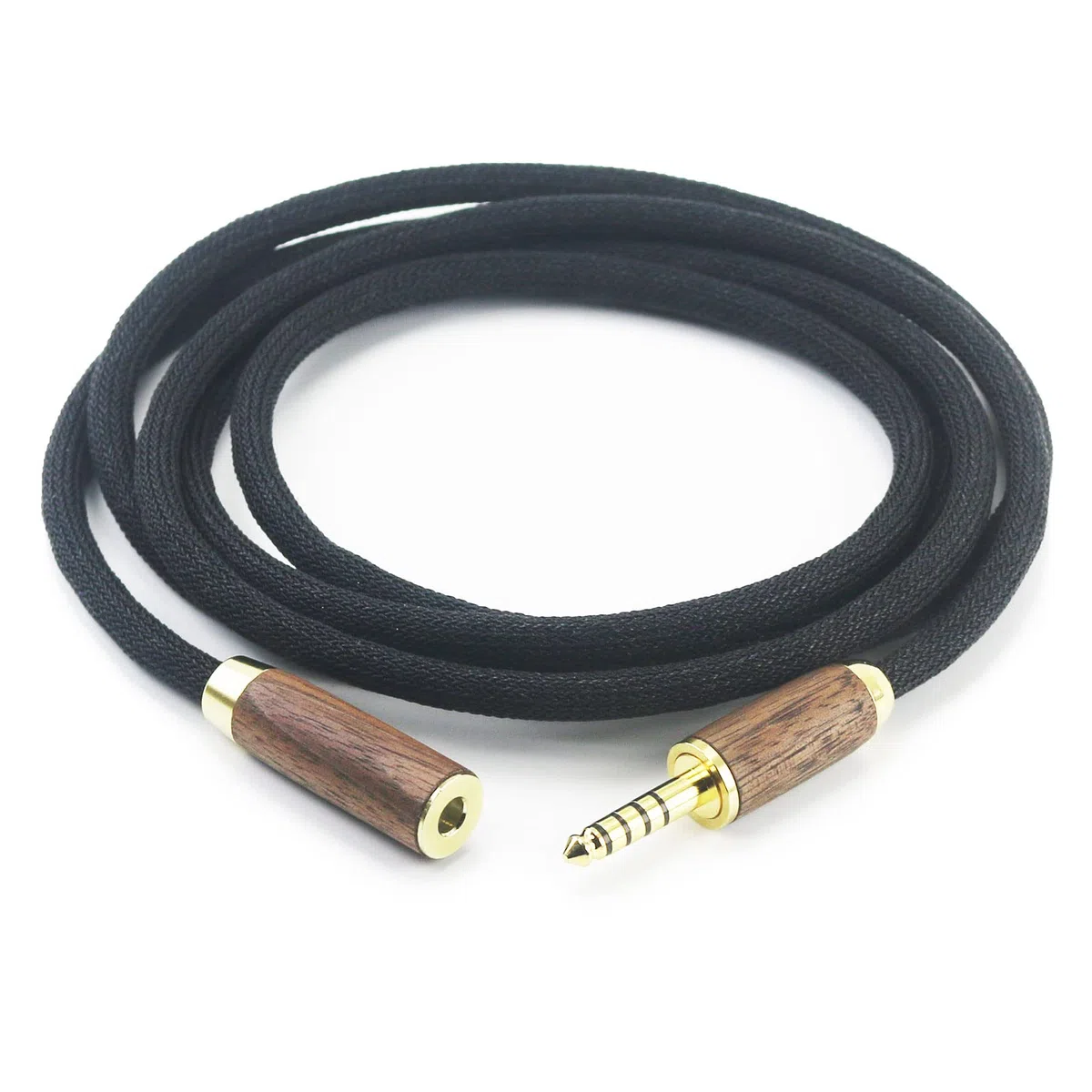ABLET 4,4 mm symmetrischer Stecker auf 4,4 mm symmetrische Buchse, Kopfhörer-Audio-Adapterkabel, Stecker auf Buchse, Verlängerungskabel, 7N OCC, Kupfer, einzelner Kristall, versilberter Draht