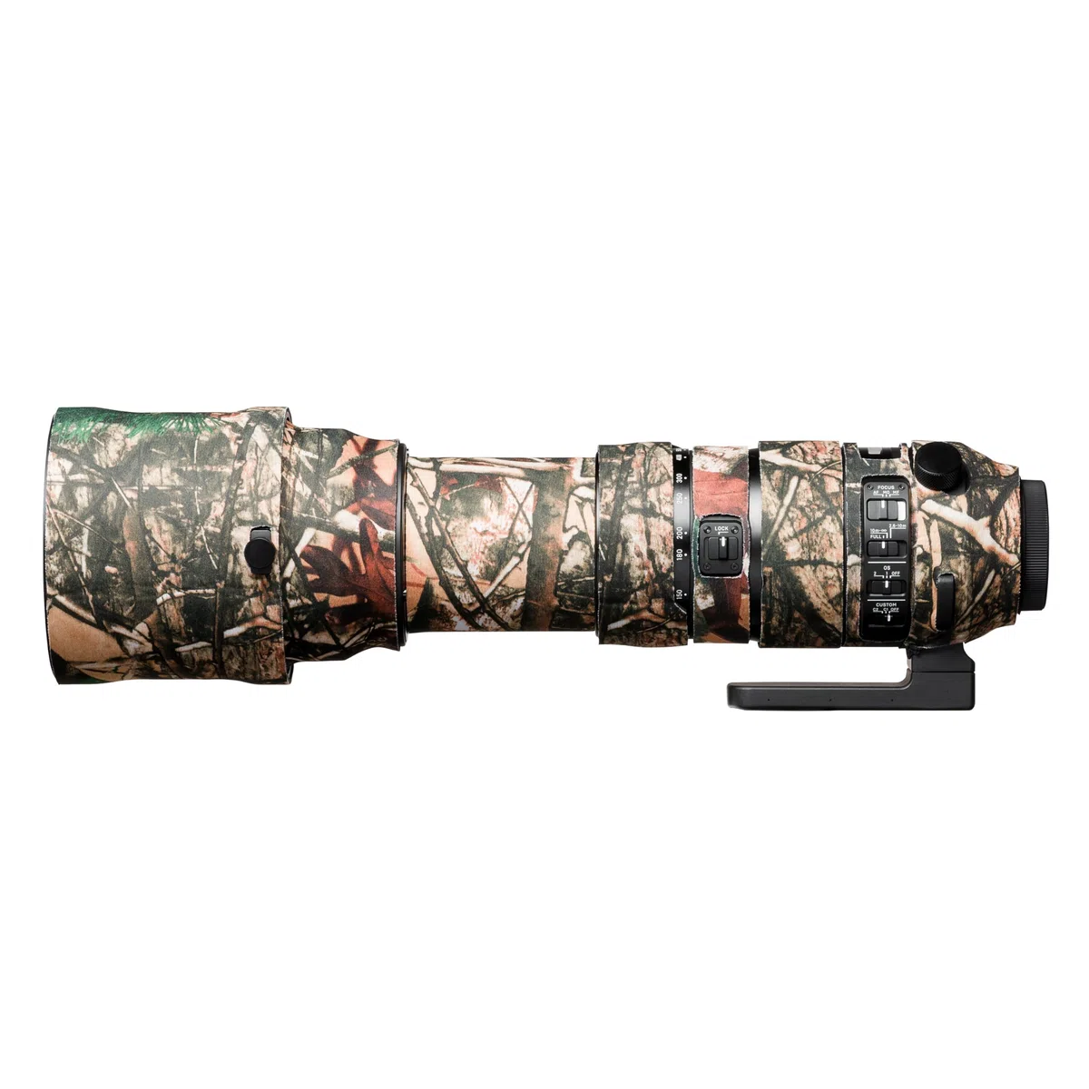 easyCover - Lens Protection Camouflage Cover - Objektivschutz - Schutz für Ihr Kameraobjektiv - Geeignet für Sigma 150-600mm F5-6.3 DG OS HSM Sport - Wald Camouflage