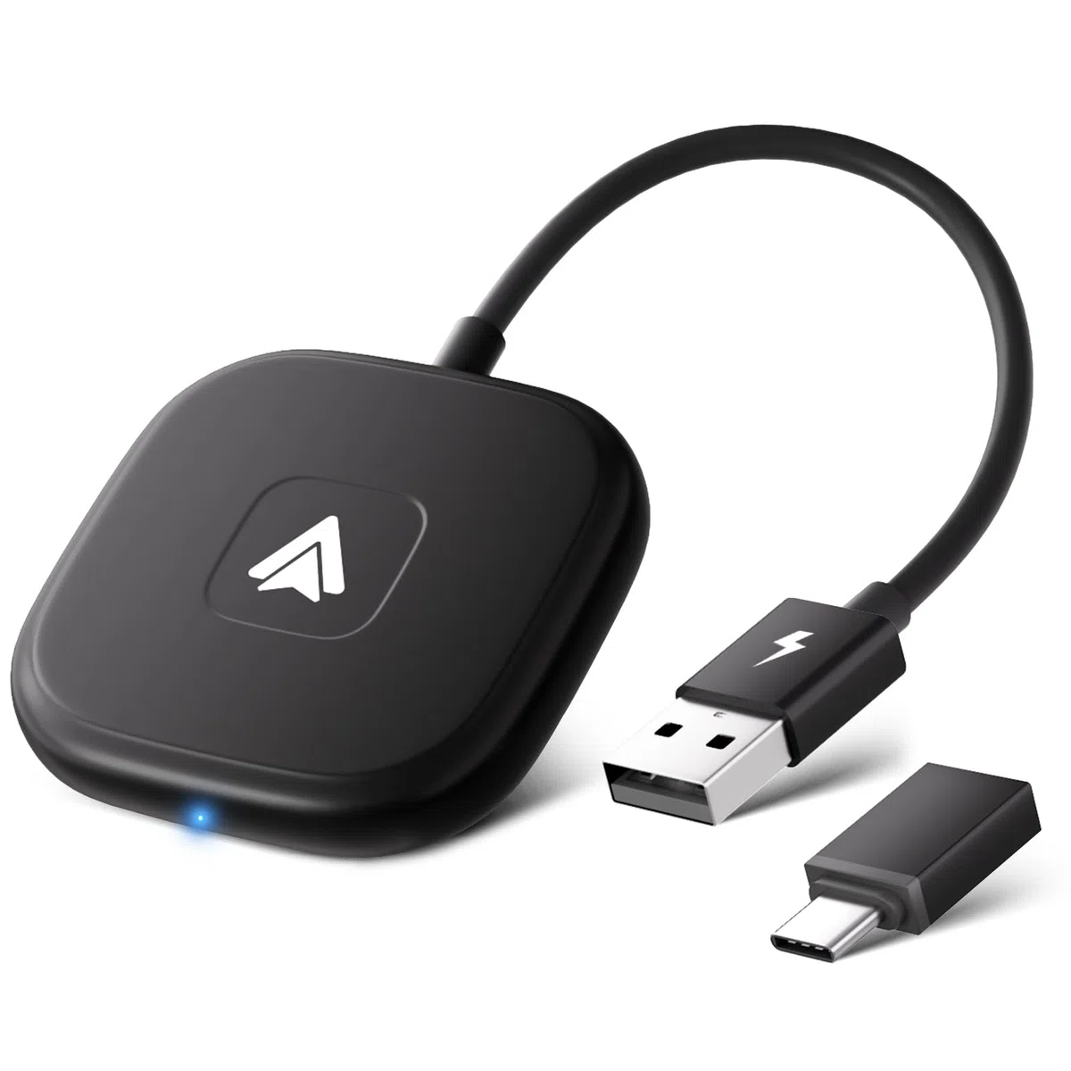 Android Auto Wireless Adapter, Android Auto Adapter Konvertieren Sie Verkabeltes Android Auto zu Wireless, Kompatibel mit Android Phone 11.0 und Höher, für Autos ab 2017