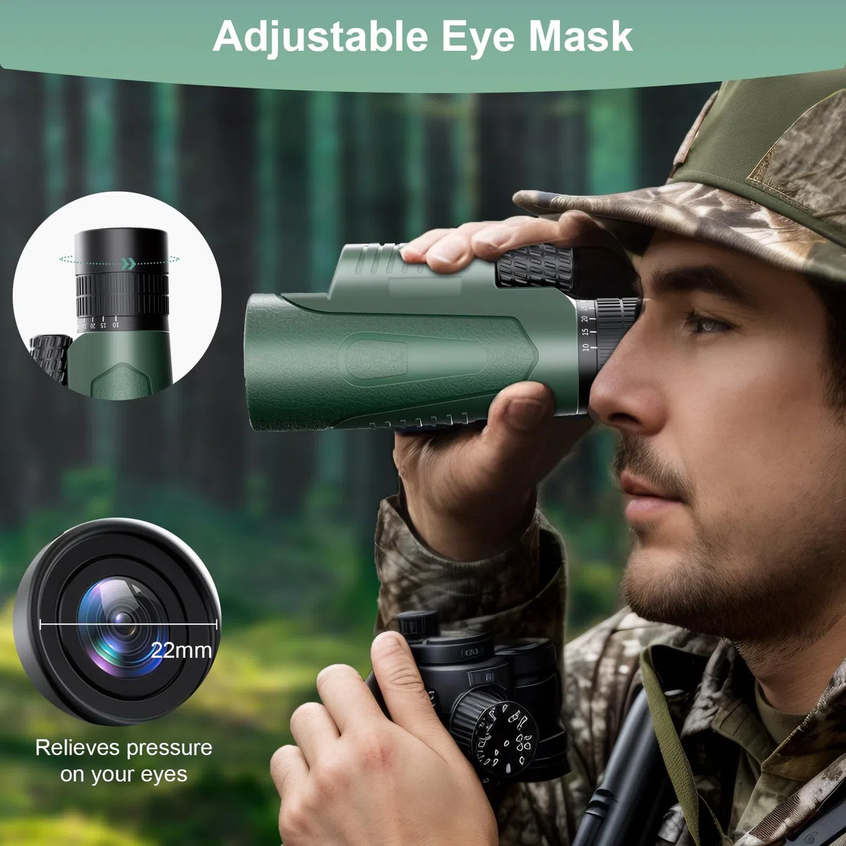 10-30 X 50 Monokular Teleskop Monokular Fernglas BAK4 Prisma Mehrschichtige Linsen Mit Stativ Handy-Clip Wasserdicht Fernglas Klein für Vogelbeobachtung Wandern Jagen Spiel Ansehen