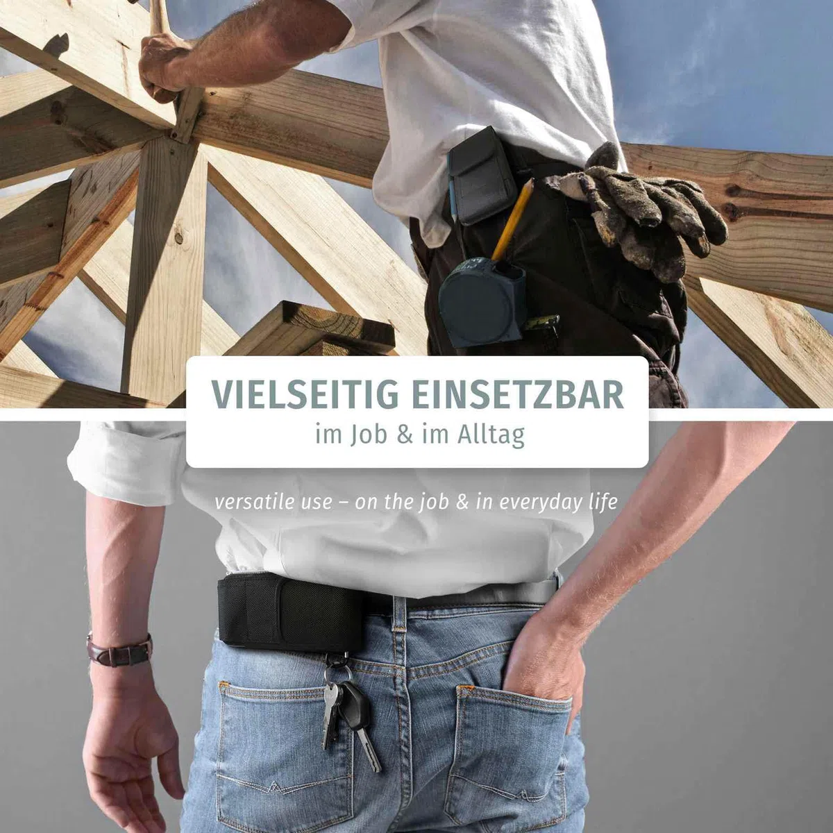 moex Handy Gürteltasche für Samsung Galaxy S26 Ultra Hülle mit Gürtelschlaufe, Outdoor Handyhülle Gürtel Handytasche, robuste 360 Grad Schutzhülle mit Karabiner, Agility Case, Schwarz