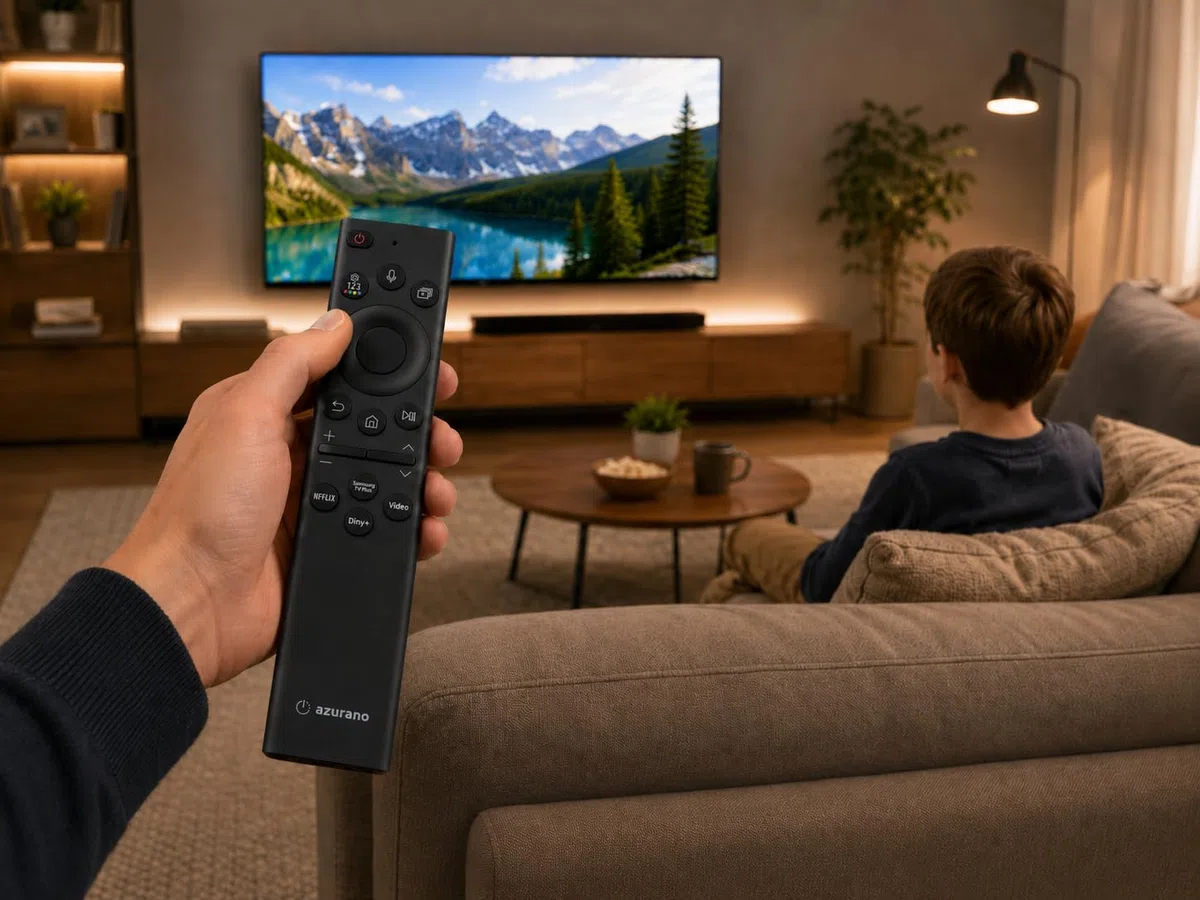 Ersatz für Samsung Fernbedienung BN59-01385B, BN59-01385A, TM2280E - USB-C, Eco Solar & Sprachfunktion - GQ43QN90 GQ43QN92 GQ43QN93 GQ43QN94 GQ55S95 GQ65S95. - SUB BN59-01391B, TM2281E