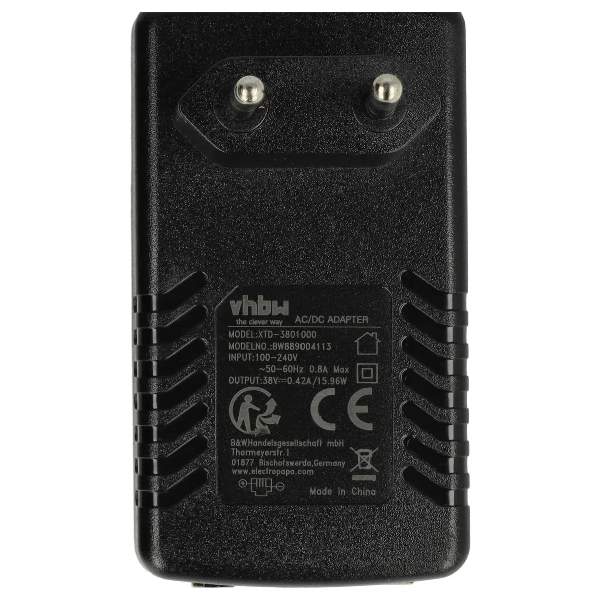vhbw Netzteil Ersatz für Siemens TADP-19AB, S30122-K7722-S1-1, S30122-H7726-X für Festnetz-Telefon, Haustelefon - 300 cm