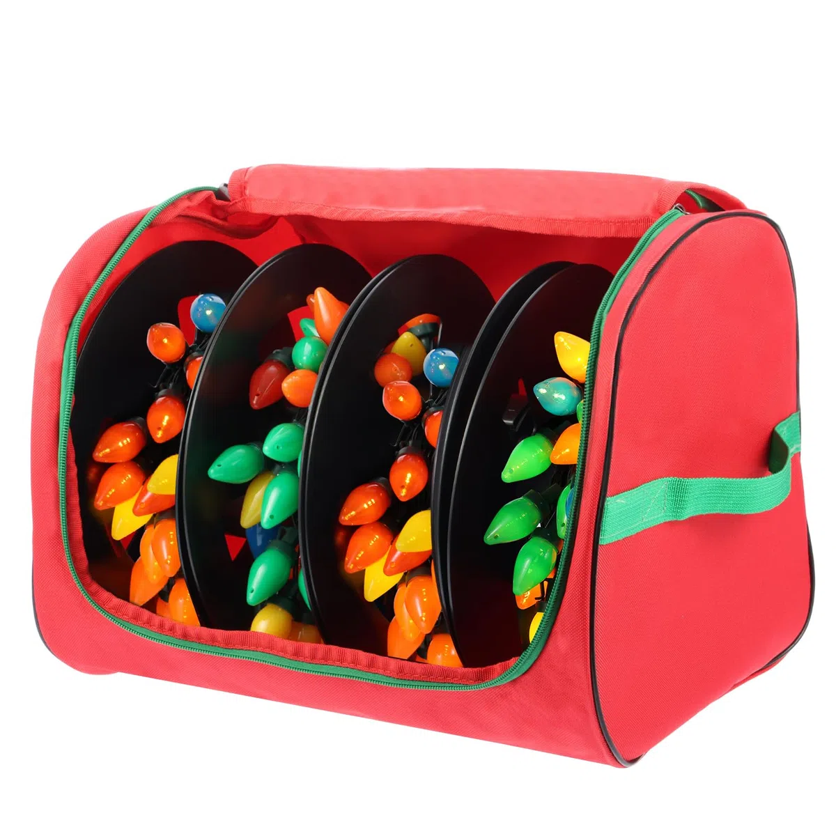 4 Stück Lichterketten Aufwickler Set mit Tasche – Kabel Organizer für Weihnachtsbeleuchtung & Kabel – Aufbewahrung ohne Kabelsalat