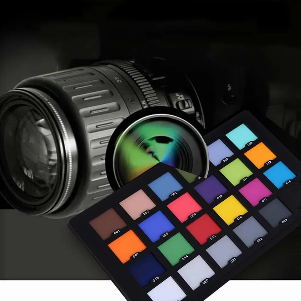 24 Color Card Test Fotografie Palette Farbkarte zum Ausgleichen der Farben im Foto Board