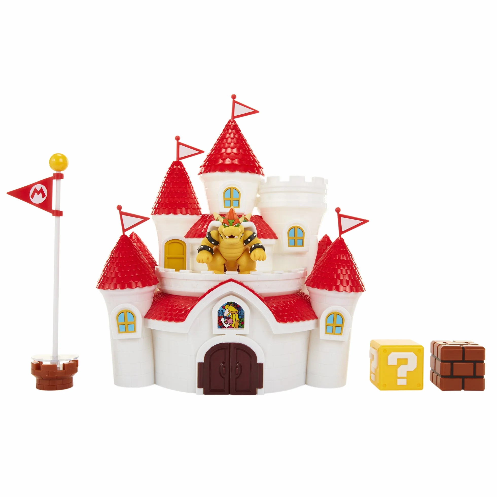 Nintendo Spielset SUPER Mario Bowsers Deluxe Castle mit Figurensounds und vielen interaktiven Teilen & Nintendo - Jakks Mashroom Kingdom Castle Spielset 58541
