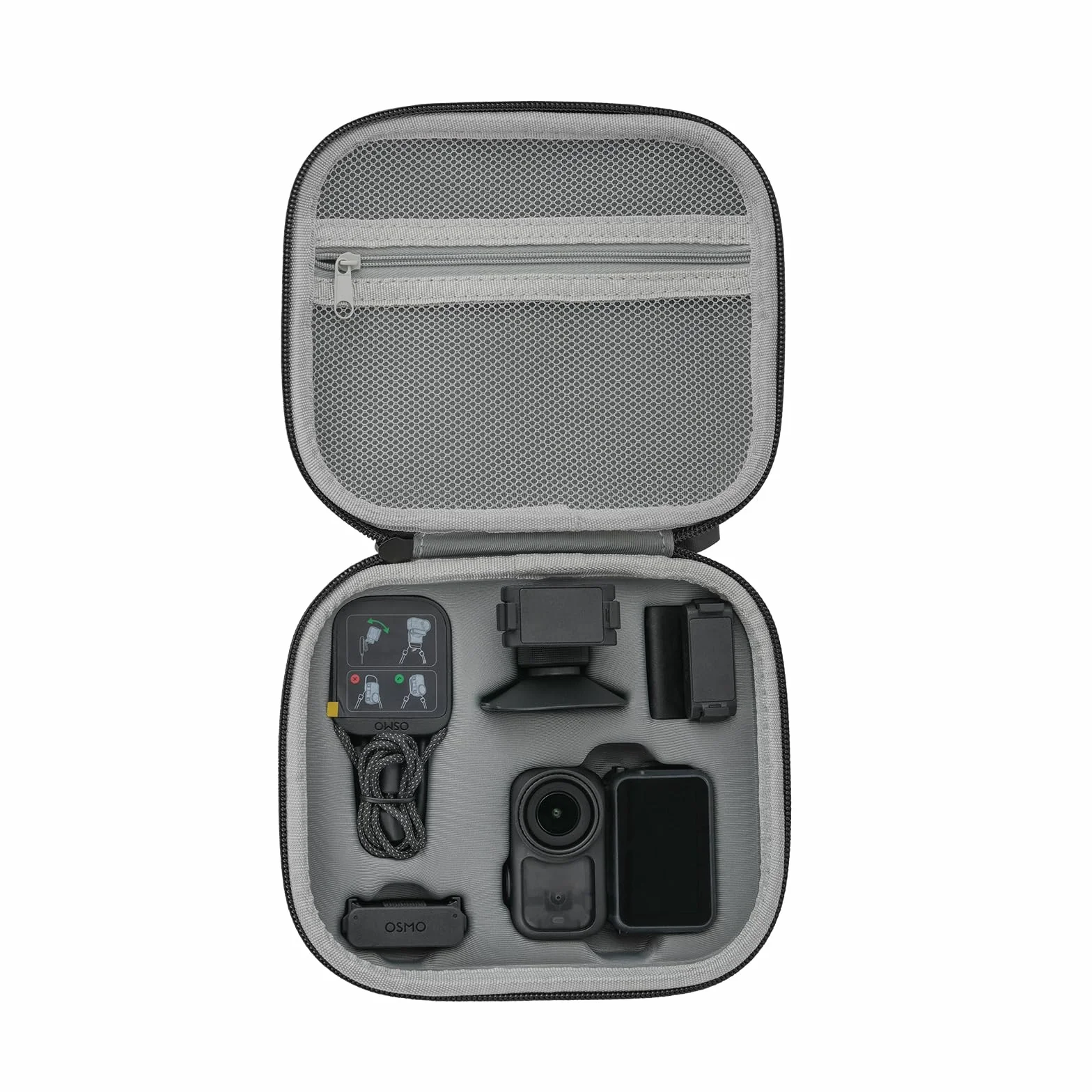 Tragetasche Tasche für DJI Osmo Nano, Schutztasche PU Case Bag Reisetasche Zubehör für DJI Osmo Nano Combo (Black)