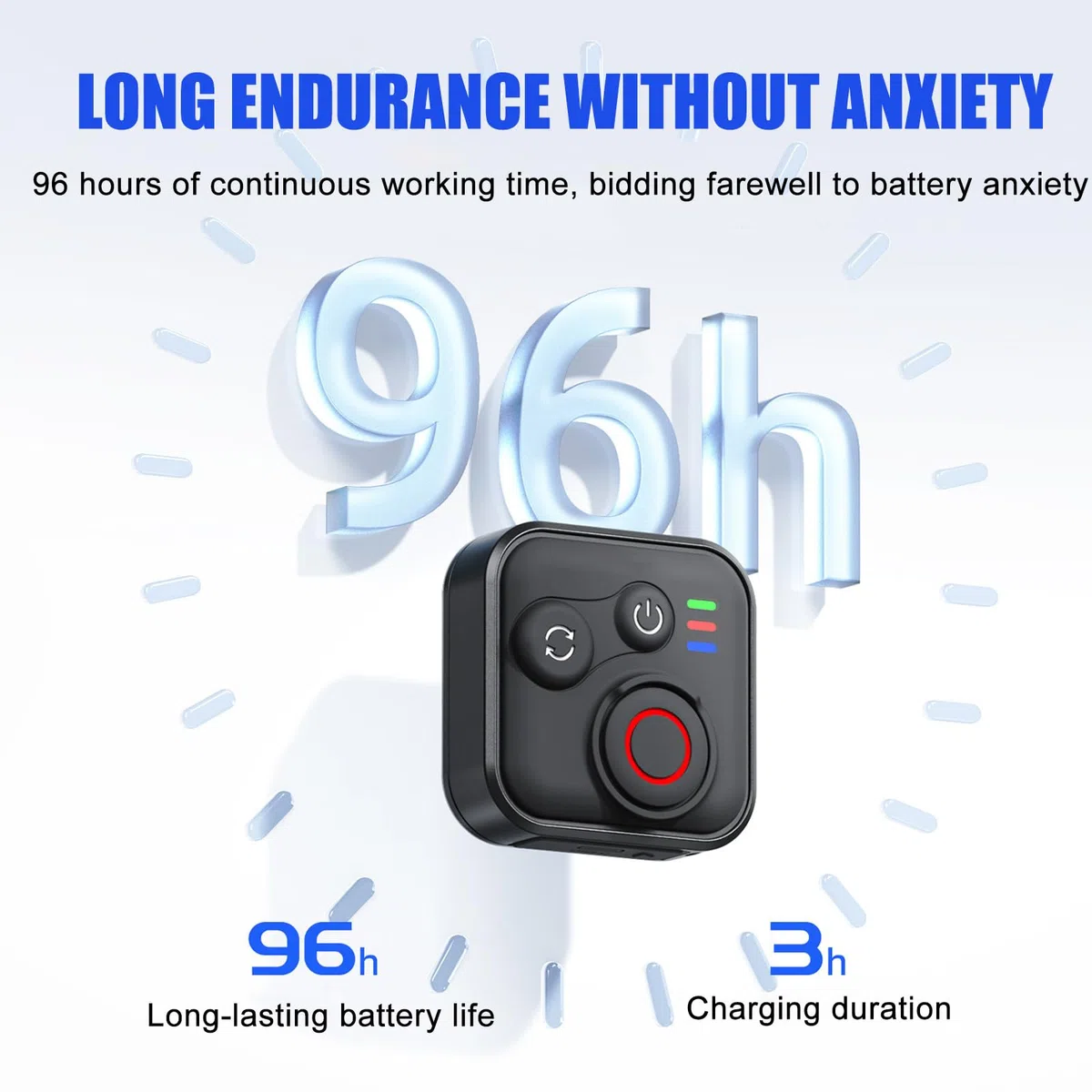 Bluetooth Fernbedienung für Insta360 X5/X4/X3/X2/ONE RS 1/Ace Pro/Ace Pro 2/A-ce/GO 3S/Hero 13/12/11/10/9/8/MAX/Mini/IOS/Android Smartphone Kameras Zubehör, 50m Reichweite, Wireless mit Handschlaufe