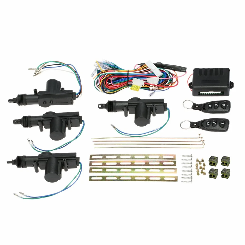 Shkalacar Universal Car Türschloss,Keyless Entry System,Fern-Zentralsteuerung,Verschluss-Kit mit Stamm-Freigabe-Knopf