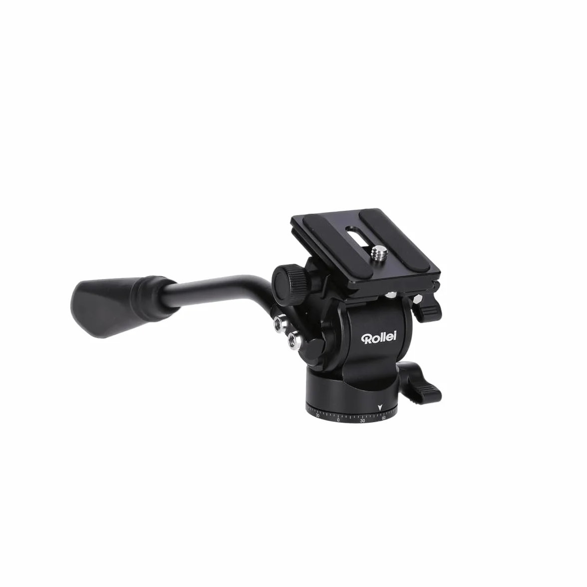 Rollei V5I Video Stativkopf für leichte und weiche Bewegungen, Ideal für den Einsatz auf Einbein-Stativen beim filem bewegter Objekte.